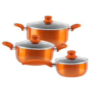 Juego <span class=keywords><strong>de</strong></span> Utensilios <span class=keywords><strong>de</strong></span> Cocina Antiadherentes <span class=keywords><strong>de</strong></span> <span class=keywords><strong>Titanio</strong></span> al por Mayor, Ollas y <span class=keywords><strong>Sartenes</strong></span> <span class=keywords><strong>de</strong></span> Aleación <span class=keywords><strong>de</strong></span> Aluminio <span class=keywords><strong>de</strong></span> Tacto Suave para Uso en la Cocina, Incluye Sartén y Olla para Sopa - Product Image 4