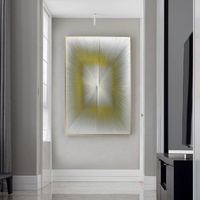 Peinture décorative sur toile pour entrée, art d'installation moderne tridimensionnel, art mural pour salon de villas