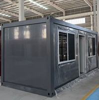 Maisons préfabriquées en conteneurs et maisons modulaires utilisées comme logements temporaires sur les chantiers de construction et après les catastrophes
