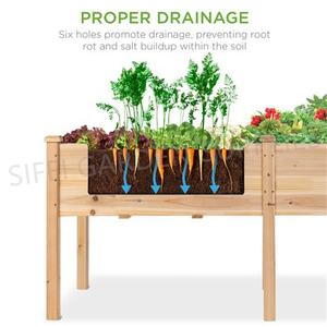 Jardinière en bois de <span class=keywords><strong>jardin</strong></span>, lit de fleurs <span class=keywords><strong>surélevé</strong></span> - Product Image 3