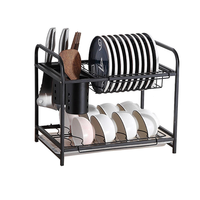Égouttoir à vaisselle multicouche vertical en acier inoxydable 201 de qualité supérieure, non pliable, pour comptoir de cuisine moderne, organisateur de rangement de vaisselle