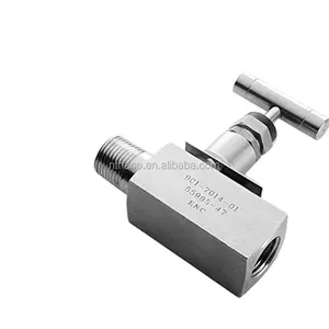 Male-female solenoid needle valve with stainless steel manifold