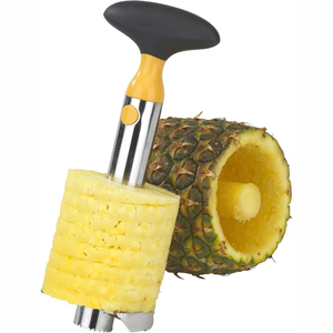 Hot <b>Sale</b> Stainless Steel Fruit Peeler with Sharp Blade Kitchen Tools Pineapple Corer Remover Slicer Pineapple Cutter - Product Image 1