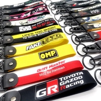 Mico Wholesale JDM Car Modification Culture Metal Keychain Wristband Anti-Loss Pendant Accessories Car Key Accessories