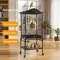 Nouvelle cage à oiseaux multifonctionnelle de luxe pour perroquets avec design anti-évasion, grand espace, construction en métal, utilisable toute l'année
