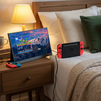Moniteur LED 16 pouces 16:10 HD 1920x1200P Moniteur de jeu avec panneau IPS Écran portable