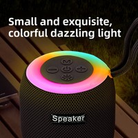 Haut-parleur portable sans fil 309 pour l'extérieur, avec subwoofer, lecteur de carte, lumière d'ambiance et audio de bureau, idéal pour la maison et les activités de plein air