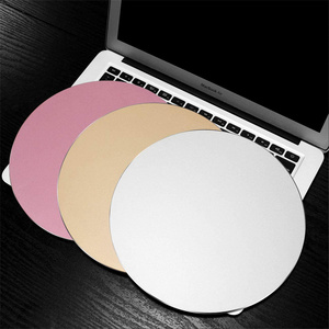 <span class=keywords><strong>Tapis</strong></span> <span class=keywords><strong>de</strong></span> <span class=keywords><strong>Souris</strong></span> Rond en Métal Ultra Fin 2mm Double Face Étanche en Alliage pour <span class=keywords><strong>Apple</strong></span> MacBook - Vente Flash - Product Image 4