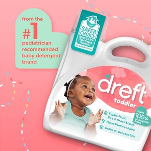 Detergente Líquido para Ropa de Bebés <span class=keywords><strong>Dreft</strong></span>, Suave para Piel Sensible, Sin Perfume, Hecho en China, 150 oz líquidas, 114 Lavados (El Empaque Puede Variar) - Product Image 2