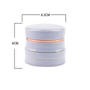 Molinillo de hierbas personalizado con logo, 4 capas, impresión UV, aleación de aluminio, imán metálico, para tabaco y hierbas. - Product Image 5