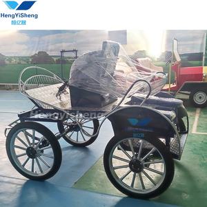 새로운 스타일 공장 가격 4 바퀴 조랑말 카트 제조업체 마라톤 마차 판매용 조랑말 마차 - Product Image 2