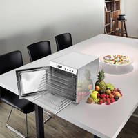 Déshydrateur industriel de fruits et légumes, machine commerciale de séchage de fruits et viandes, déshydrateur 35-80 ℃   Plage de température
