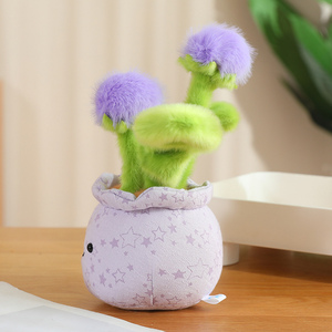 Peluche a Forma di Pianta in Vaso - Pianta in Vaso Imbottita - Pianta in Vaso Morbida - 25cm 3 Colori Assortiti Grazioso Fiore in Vaso: Tarassaco - Product Image 2