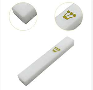 Custodia moderna Mezuzah in acrilico formato personalizzato con corona d'oro Design-gioiello religioso <span class=keywords><strong>porta</strong></span> oggetto decorativo - Product Image 1