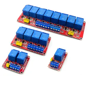 1/2/4/8CH 5V 12V 24V Relais modul Roter Optokoppler isoliert Hoch-und Niedrig pegel auslöser