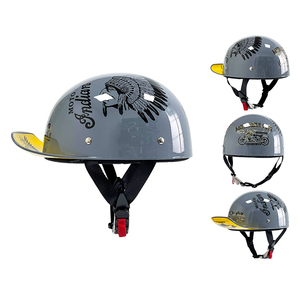 Cascos de motocicleta y motocicleta para hombres y mujeres, medio <span class=keywords><strong>casco</strong></span> de conducción de ciclista eléctrico ultraligero de verano - Product Image 6
