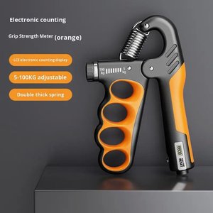 <b>Electronic</b> Counting Hand Gripper Adjustable Resistance Trainer Double Thick Spring Forearm Strength Fitness Tool - Product Image 3