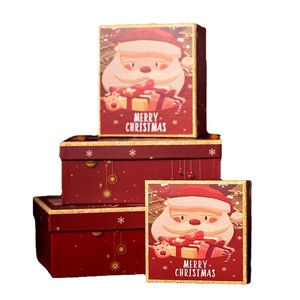 Christmas Gift Box Paperboard Cartoon Design Multicolor For Holiday Gifts - Product Image 3