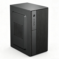 Boîtier de tour d'ordinateur de bureau de haute qualité avec ventilateur, adapté aux cartes mères Micro ATX ITX, 4 emplacements d'extension, 1 HDD1SSDATX, accessoires pour PC