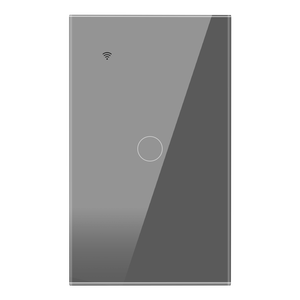 Panel Kaca DS-121JL 1 <span class=keywords><strong>Gang</strong></span> <span class=keywords><strong>Single</strong></span> Zero Fire IP66 WiFi Connect Alexa Google Touchable Tuya Zigbee untuk Saklar Dinding Rumah Pintar - Product Image 2