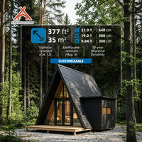 Kawagebo Kamp (KK) S350 35 ㎡   Casa Triangular de Lujo, Pequeña Casa Prefabricada Modular en Forma de A, Villa de Acero, Casa Móvil