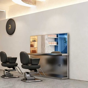 Nuevo Espejo de Alta Gama para Salón de Belleza, Espejo de Mesa para Peluquería, Espejo para Corte de Cabello con Iluminación - Product Image 6