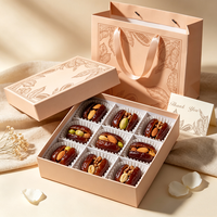 Boîte Cadeau de Luxe Personnalisée avec Logo pour Emballage de Dattes, Boîte en Carton avec Couvercle et Base pour Desserts, Vente en Gros Moyen-Orient Europe