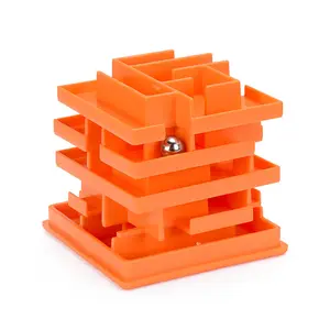 थोक मजेदार रचनात्मक 3D मनका घन भूलभुलैया ब्लॉक खिलौने तनाव से राहत के लिए खेल