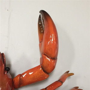 Tùy Chỉnh Lớn Nhựa Sợi Thủy Tinh Đại Dương Động Vật Biển Sinh Vật <span class=keywords><strong>3D</strong></span> Tôm Hùm Tường Điêu Khắc - Product Image 4