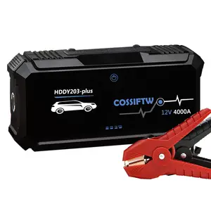 COSSIFTW battery booster 12V 4000A emergency lithium 24000mAh jump starter