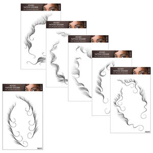 สติกเกอร์รอย<span class=keywords><strong>สัก</strong></span>ชั่วคราวกันน้ำกำหนดเองสำหรับ<span class=keywords><strong>ผม</strong></span>เด็กเรียบและขอบผมของ<span class=keywords><strong>ผู้หญิง</strong></span>-ศิลปะบนร่างกาย - Product Image 5
