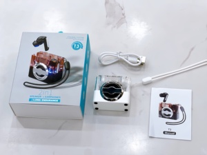 Mới Sáng Tạo Đa Chức Năng 2-Trong-1 Mini Loa + Trong Tai Stereo Tai Nghe Không Dây Với Mờ Sạc Trường Hợp Bán Buôn - Product Image 3