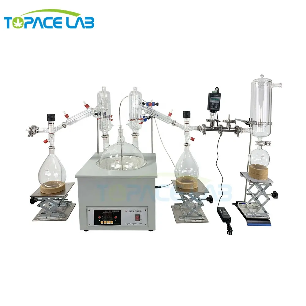 Hoge Kwaliteit Destillatie Machine 5L 10L Vacuüm Korte Wegdestillatie Hoofd Met 34/45 Joint