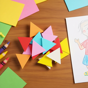 Ilan Triangle en bois 3,0 cm 20 pièces Multicolore Jouet artisanal - Product Image 2