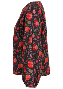 Top Minimalista 100% Algodón con Cuello Redondo y Mangas Abullonadas, Tejido Suave y Cómodo, Corte Holgado Informal - Product Image 5