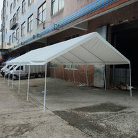 Tente de réception extérieure 5x10m en tissu Oxford 38mm avec parois latérales amovibles, conception imperméable quatre saisons