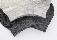 Haute qualité été décontracté blanc noir bas hommes solide maille cheville chaussettes respirant chaussettes taille courte