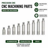 Pièces tournées par usinage CNC, composant personnalisé en acier inoxydable pour l'équipement automobile et médical