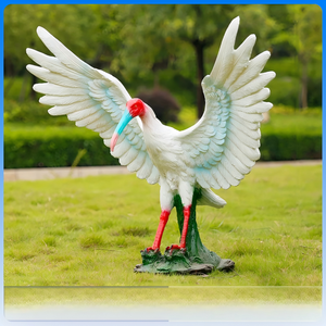 Scultura Realistica di Pappagallo Macaw in Resina, Decorazione per <span class=keywords><strong>Giardino</strong></span> e Patio, Protezione UV, per Mostre Zoo, Arte Paesaggistica Naturale - Product Image 3