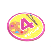 Patchs tissés personnalisés mignons de style dessin animé pour vêtements, badges de marque, appliques, patchs pour vêtements
