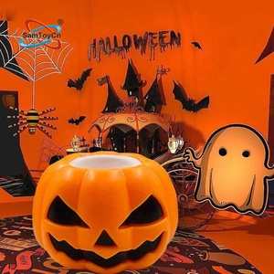 Samtoy 12 PCS Halloween Dekorationen LED Licht TPR <span class=keywords><strong>Ghost</strong></span> Soft Fidget Sensory Kürbis Squeeze Toy für Halloween Geschenk - Product Image 2