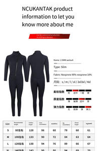 Combinaison de <span class=keywords><strong>plongée</strong></span> monobloc à haute élasticité de 3mm avec tissu en polymère fin gaufré résistant aux coups de couteau et aux écrasements Profitez de plongées plus longues - Product Image 5