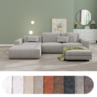 Tissu d'ameublement en chenille 480 GSM sur mesure OEM/ODM, 100 % polyester tissé, pour canapé et mobilier, vente en gros