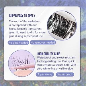 Tự làm Lash phần mở rộng: có được Salon-wispy lông mi trong <span class=keywords><strong>5</strong></span> phút tại nhà Lash Cụm - Product Image 5