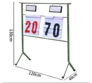 Spor oyunu ile Scoreboards tekerlekler standı taşınabilir Scoreboard voleybol masa tenisi futbol basketbol için puan kaleci
