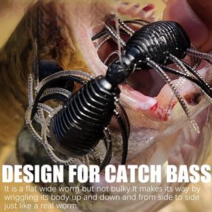 WEI 8 pièces par sac en plastique Stonefly <span class=keywords><strong>nymphe</strong></span> <span class=keywords><strong>pour</strong></span> truite bluegill <span class=keywords><strong>perche</strong></span> ruisseau réaliste artificiel insecte leurre de pêche - Product Image 2