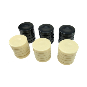 Chất Lượng Cao 3.7Cm Màu Đen Ngà Cờ <span class=keywords><strong>Backgammon</strong></span> Mảnh Melamine <span class=keywords><strong>Backgammon</strong></span> Bộ - Product Image 4