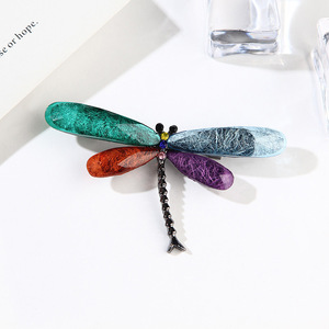 Broches de Libélula Clásicos de Joyería de Diseño, Broche de Insecto de Resina, Regalo para Fiestas, Broche de Moda para Trajes y Decoración de Ropa - Product Image 4