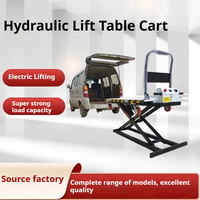Plataforma Elevadora Hidráulica Eléctrica a Batería, Carretilla de Cuatro Ruedas con Capacidad de Carga de 300 kg, Venta al Por Mayor de Fábrica, OEM