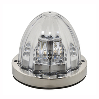 Feu LED en forme de pastèque, marqueur de dégagement et feu latéral auxiliaire LED pour camion et remorque, conforme aux normes DOT/FMVSS108/SAE